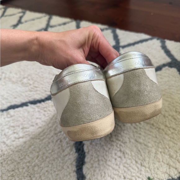 Golden Goose  with gold glitter star and ice-gray suede inserts size 40 - Picture 7 of 9